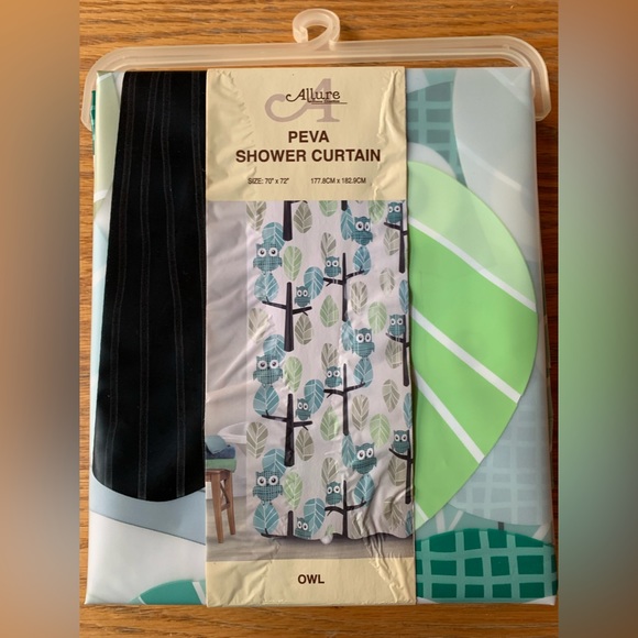 Other - 3/$20 Allure Peva Shower Curtain - Owl